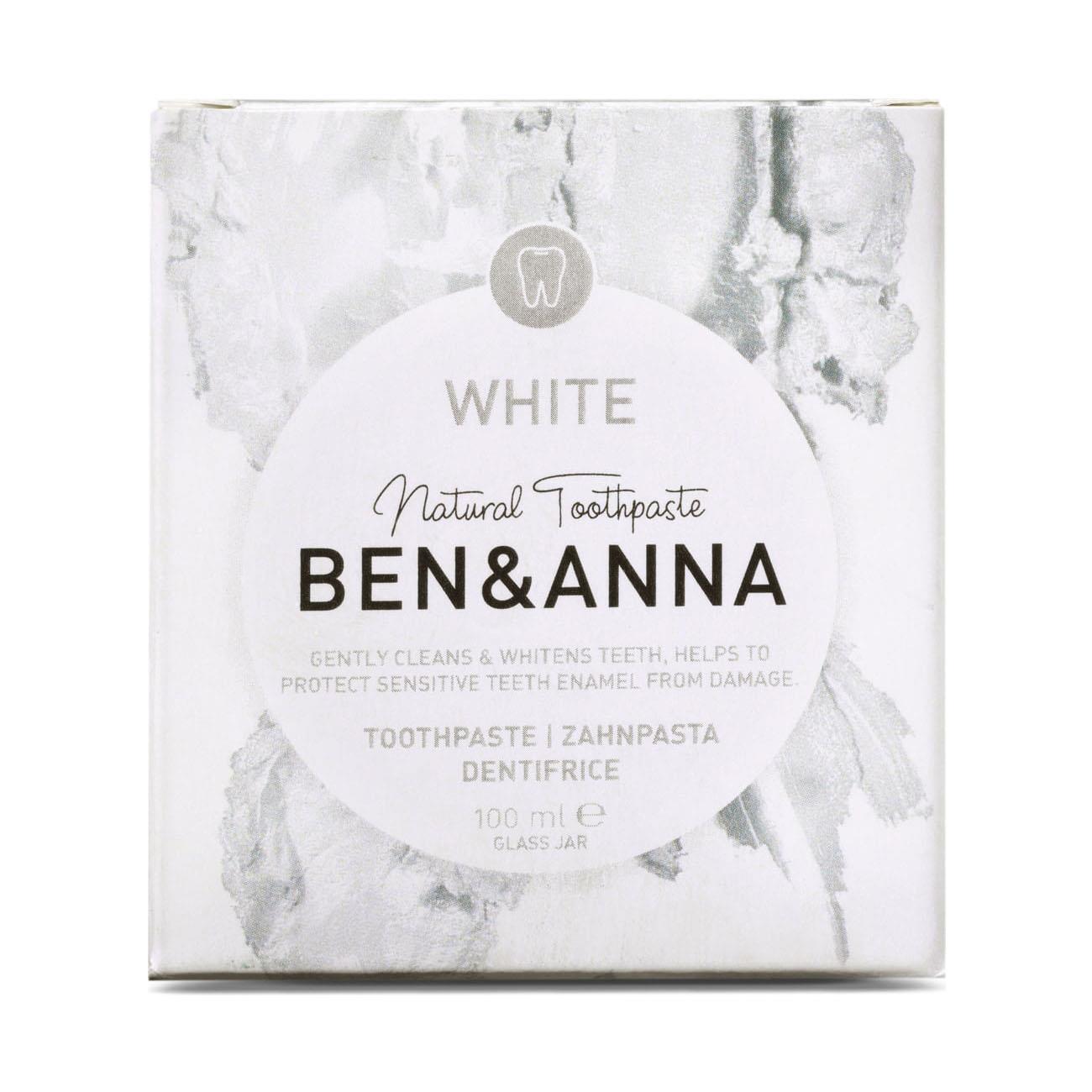 White Toothpaste 100ml - Ben & Anna - Toothpaste - Eco Natural Products