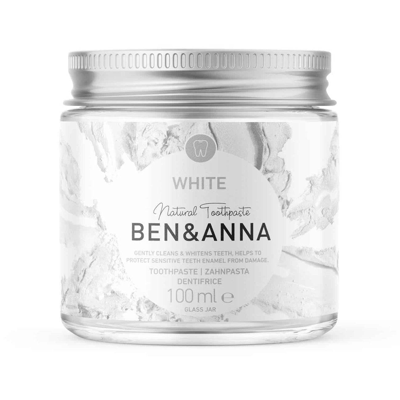 White Toothpaste 100ml [BLACK FRIDAY] - Eco Natural Products - Ben & Anna - Toothpaste