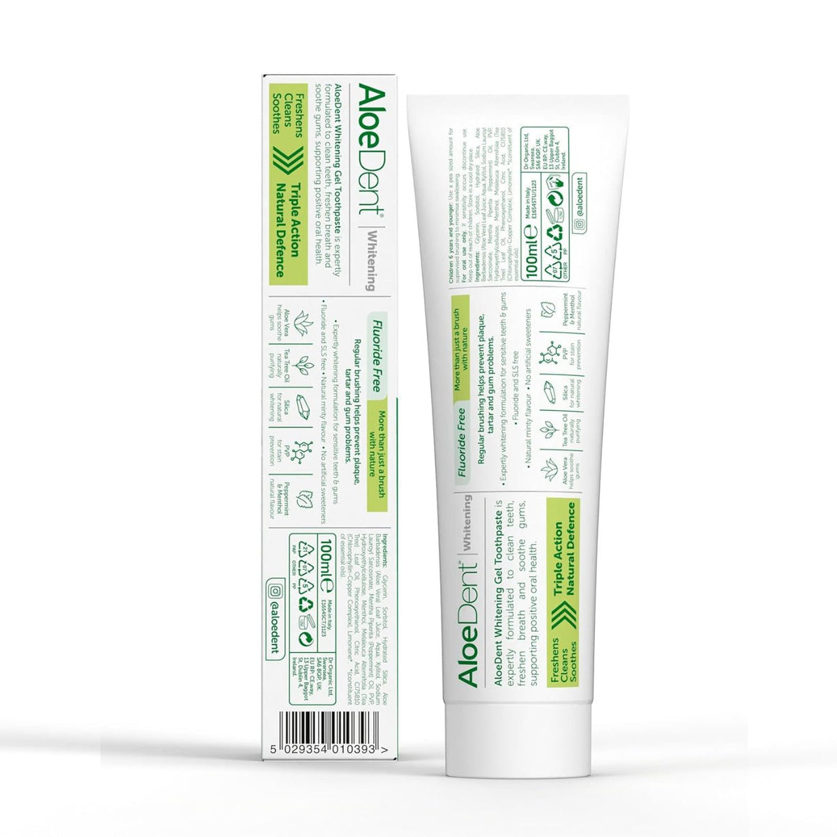 Whitening Aloe Vera Toothpaste 100ml - Aloe Dent - Toothpaste - Aloe Dent
