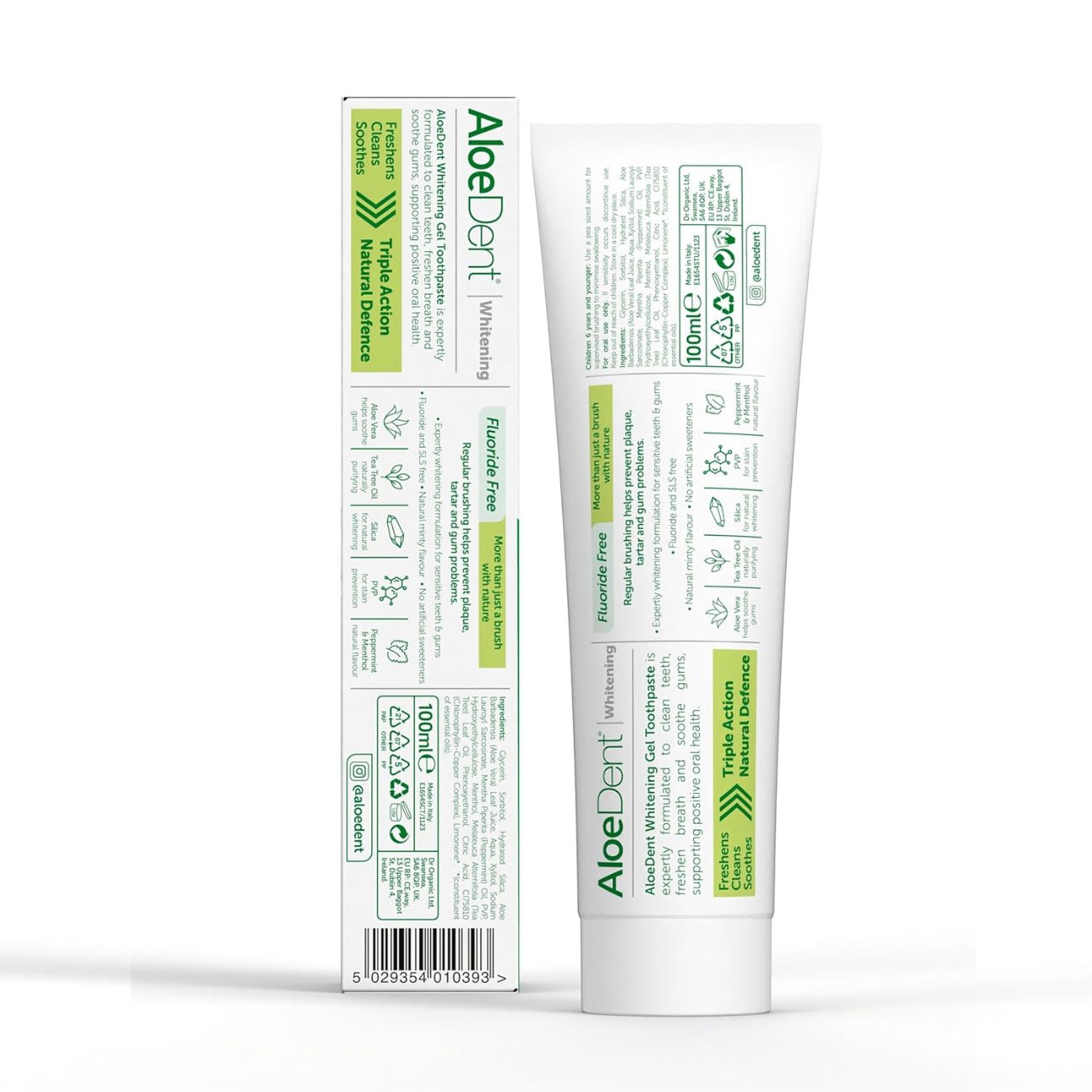 Whitening Aloe Vera Toothpaste 100ml - Aloe Dent - Toothpaste - Aloe Dent