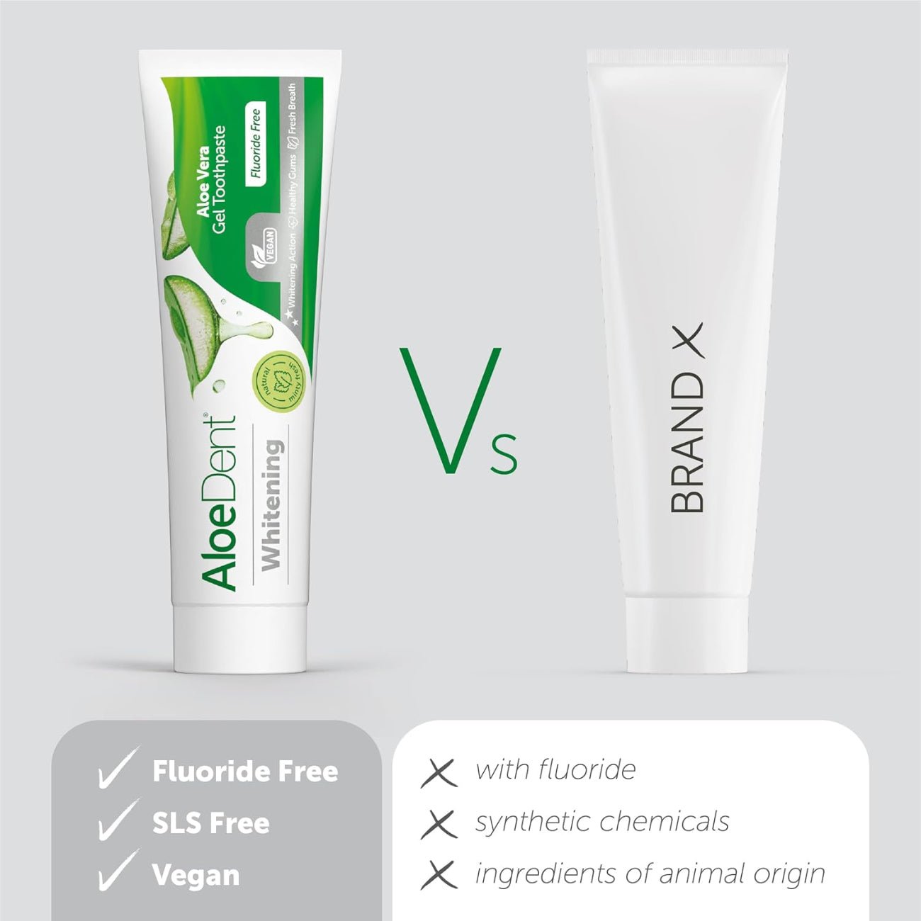 Whitening Aloe Vera Toothpaste 100ml - Aloe Dent - Toothpaste - Aloe Dent