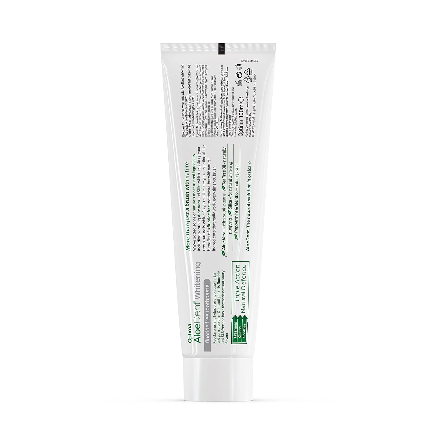 Whitening Toothpaste Aloe Vera & Silica 100ml [BLACK FRIDAY] - Eco Natural Products - Aloe Dent - Toothpaste