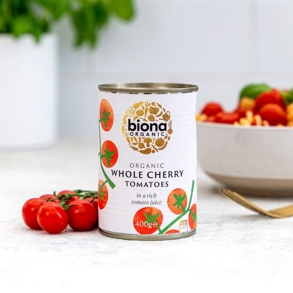 Whole Cherry Tomatoes Organic 400g [BLACK FRIDAY] - Eco Natural Products - Biona - Preserved Vegetables