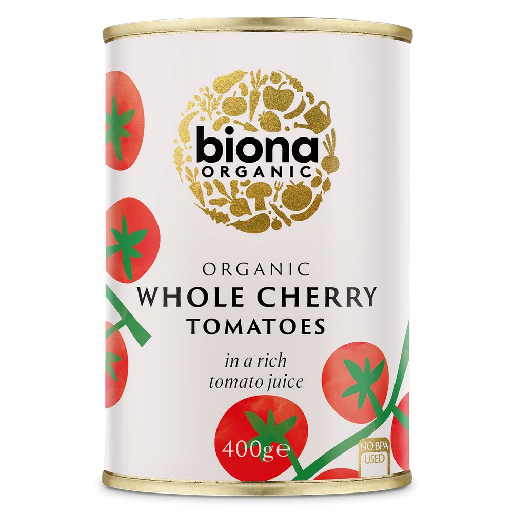 Whole Cherry Tomatoes Organic 400g [BLACK FRIDAY] - Eco Natural Products - Biona - Preserved Vegetables