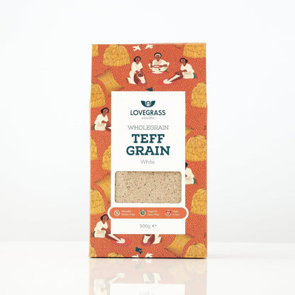 Wholegrain White Teff Grain 500g - Lovegrass Ethiopia - Grain - Eco Natural Products