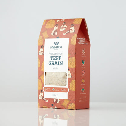 Wholegrain White Teff Grain 500g - Lovegrass Ethiopia - Grain - Eco Natural Products