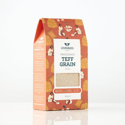 Wholegrain White Teff Grain 500g - Lovegrass Ethiopia - Grain - Eco Natural Products