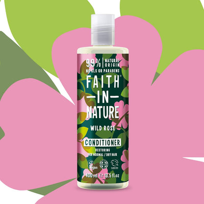 Wild Rose Conditioner 400ml - Faith in Nature - Conditioner - Eco Natural Products