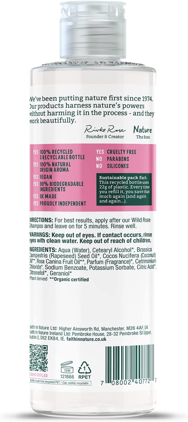 Wild Rose Conditioner 400ml - Faith in Nature - Conditioner - Eco Natural Products