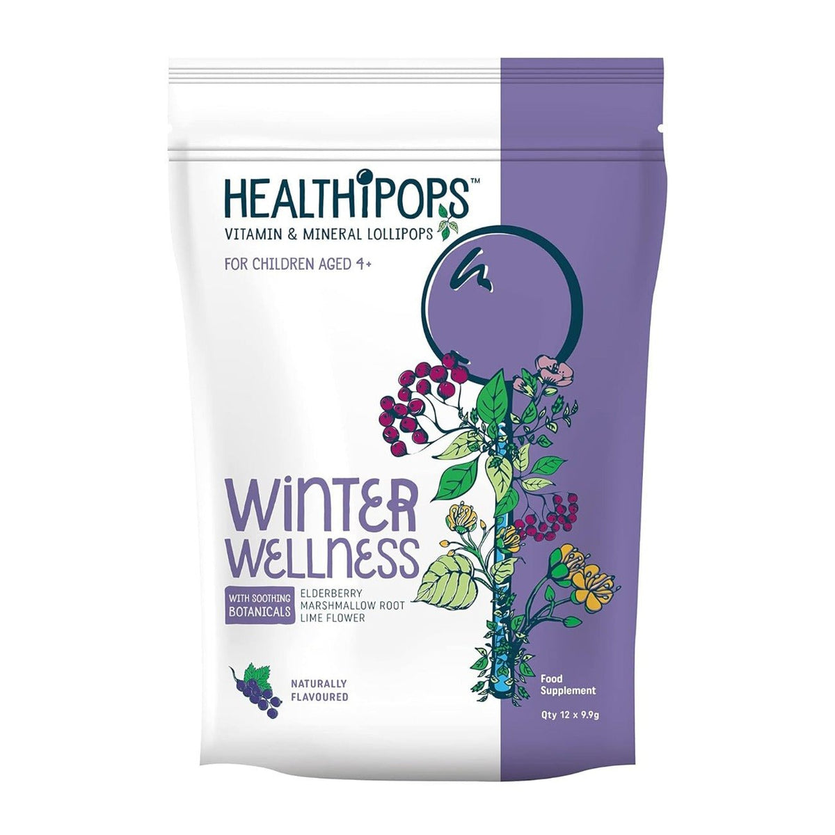 Winter Wellness Vitamin & Mineral 12 Lollipops - Healthipops - Sweets - Eco Natural Products