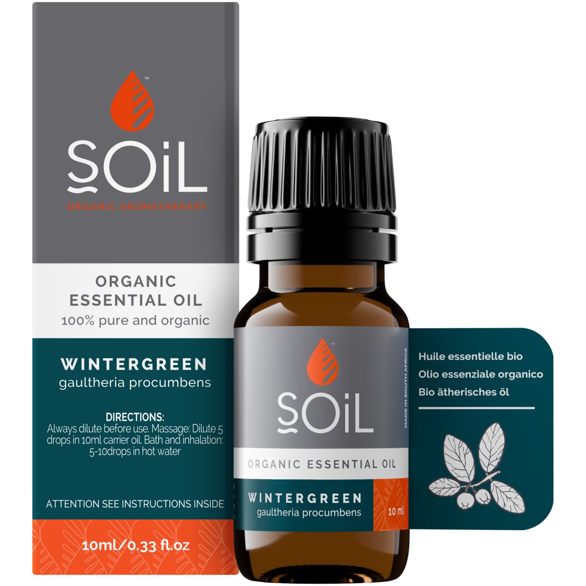 Wintergreen Oil 10ml - SOIL - Essential Oil - Eco Natural Products