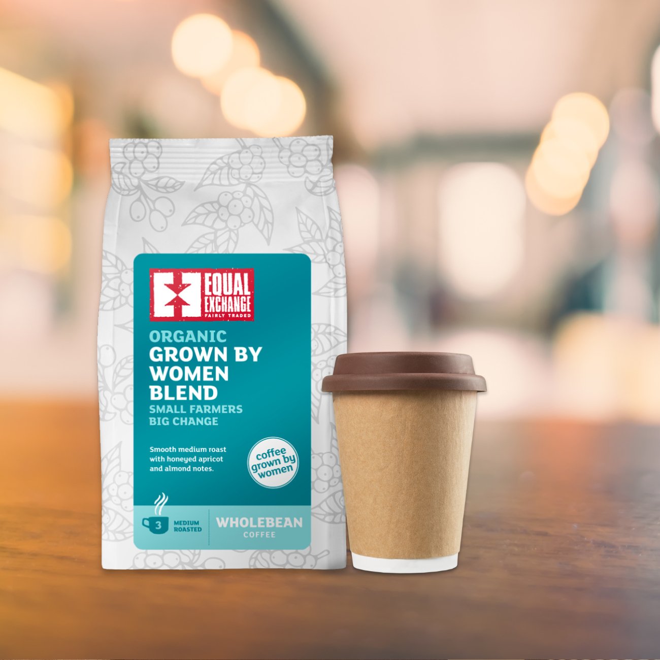 Equal Exchange Women Farmers Grew Coffee Beans 200g – Lifestyle image