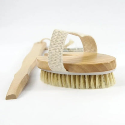 Wooden Body Brush Massager One Side 17" (43cm) - Donegal - Body Brush - Donegal