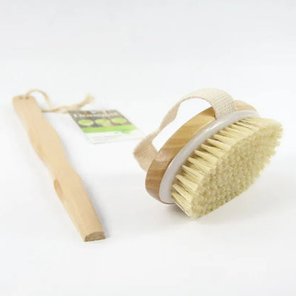 Wooden Body Brush Massager One Side 17" (43cm) - Donegal - Body Brush - Donegal