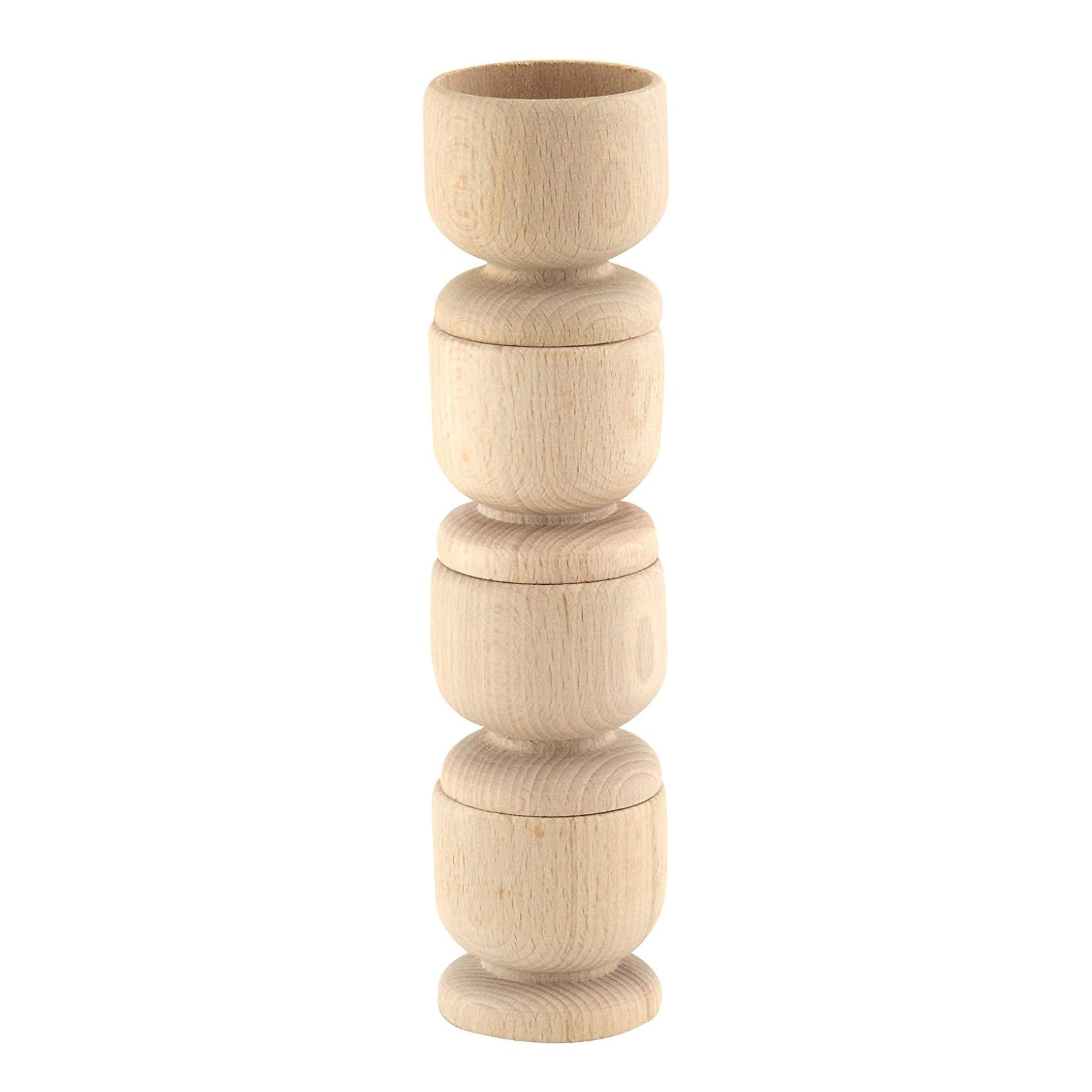 Wooden Egg Cups 4 Pack - Apollo - Egg Cups - Eco Natural Products