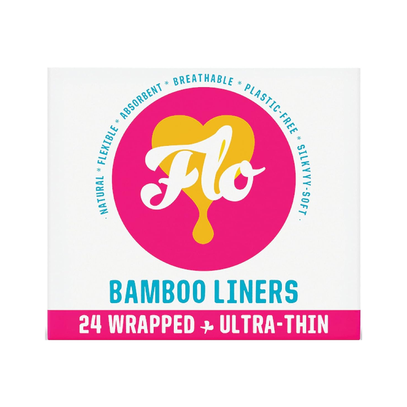 Bamboo Pantyliners 24 in a Pack Plastic Free