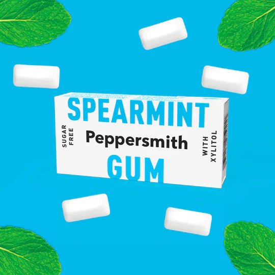 Xylitol English Spearmint Gum 15g - Peppersmith - Chewing Gum - Eco Natural Products