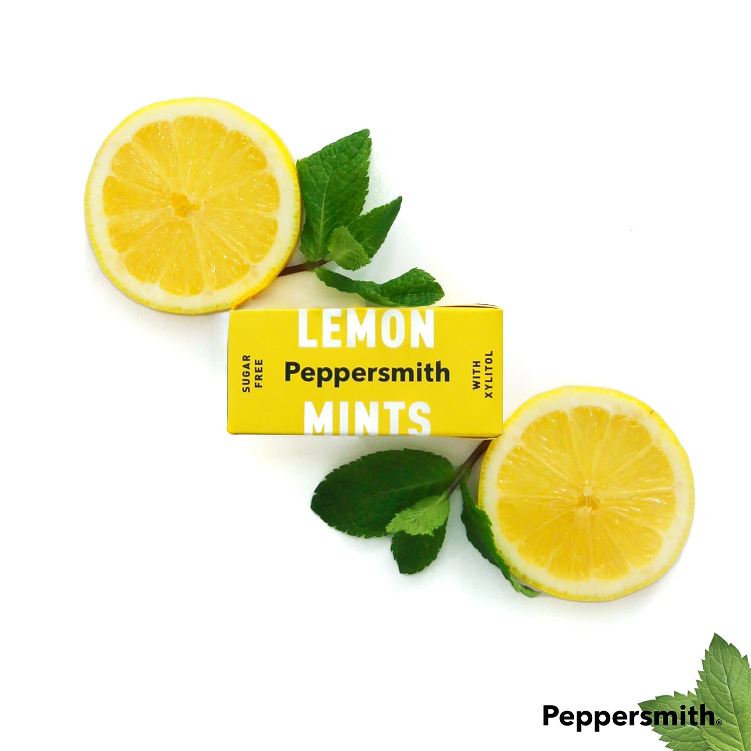 Xylitol Sicilian Lemon Mints 15g - Peppersmith - Mints - Eco Natural Products