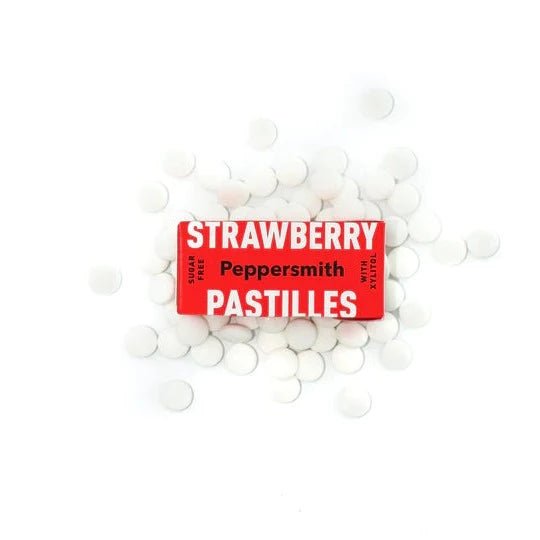 Xylitol Strawberry & Vanilla Pastilles 15g - Peppersmith - Pastilles - Eco Natural Products