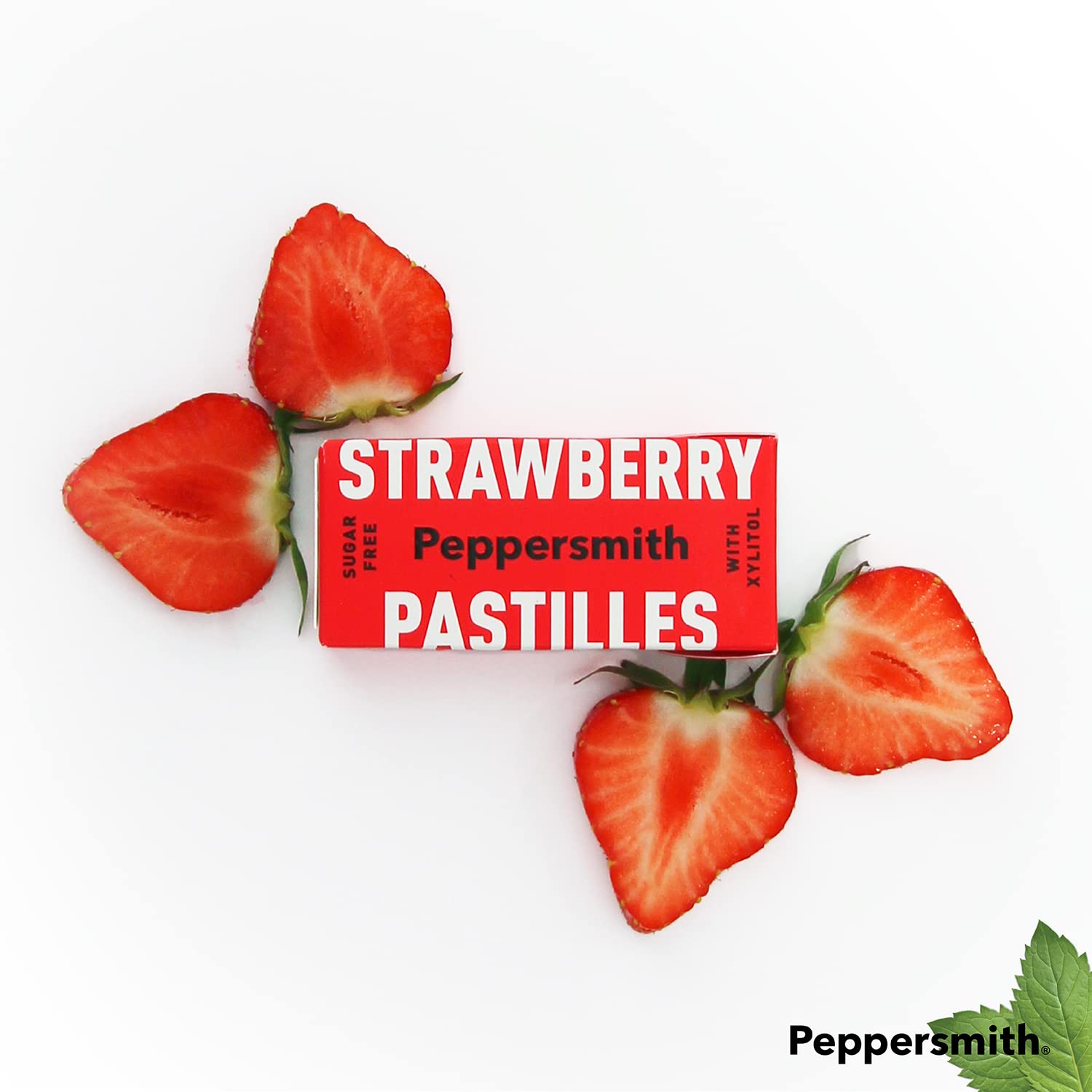 Xylitol Strawberry & Vanilla Pastilles 15g - Peppersmith - Pastilles - Eco Natural Products