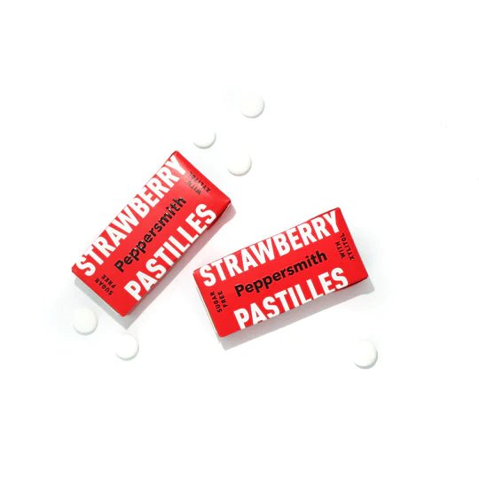 Xylitol Strawberry & Vanilla Pastilles 15g - Peppersmith - Pastilles - Eco Natural Products