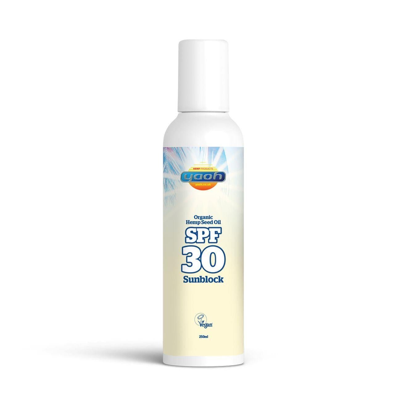 Yaoh Sunscreen Hemp Seed Oil SPF30 240ml [BLACK FRIDAY] - Eco Natural Products - Yaoh - Sun Cream