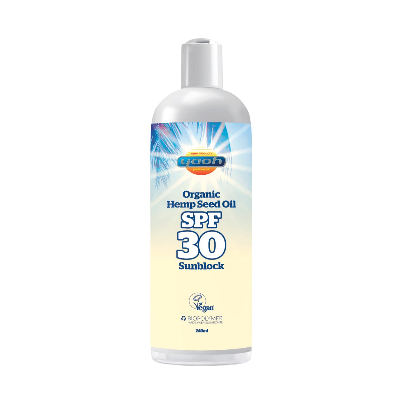 Yaoh Sunscreen Hemp Seed Oil SPF30 240ml [BLACK FRIDAY] - Eco Natural Products - Yaoh - Sun Cream