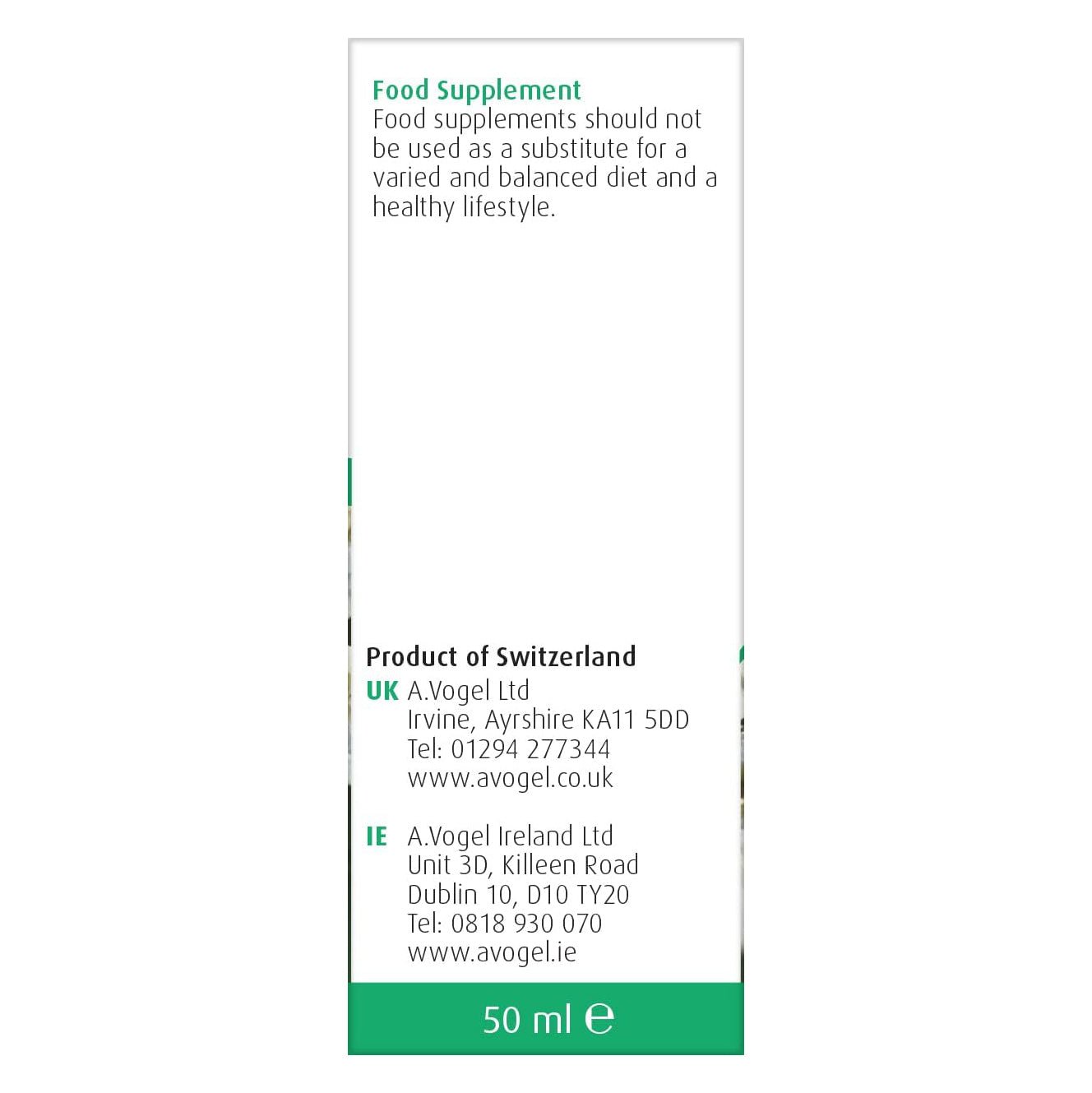 Yarrow Complex Drops Tincture 50ml - A. Vogel - Herbal Supplement - Eco Natural Products