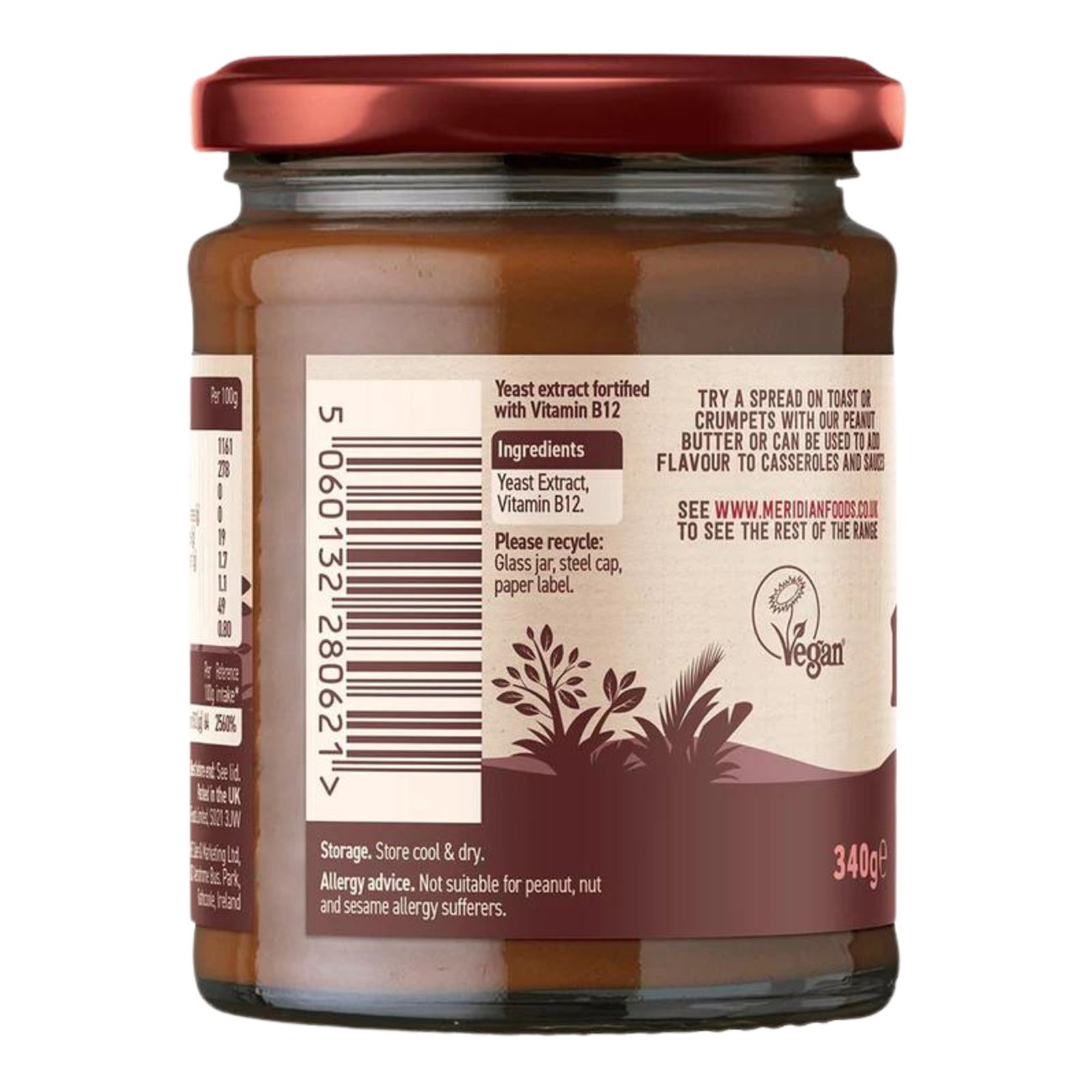 Yeast Extract 340g - Meridian - Spreads - Eco Natural Products