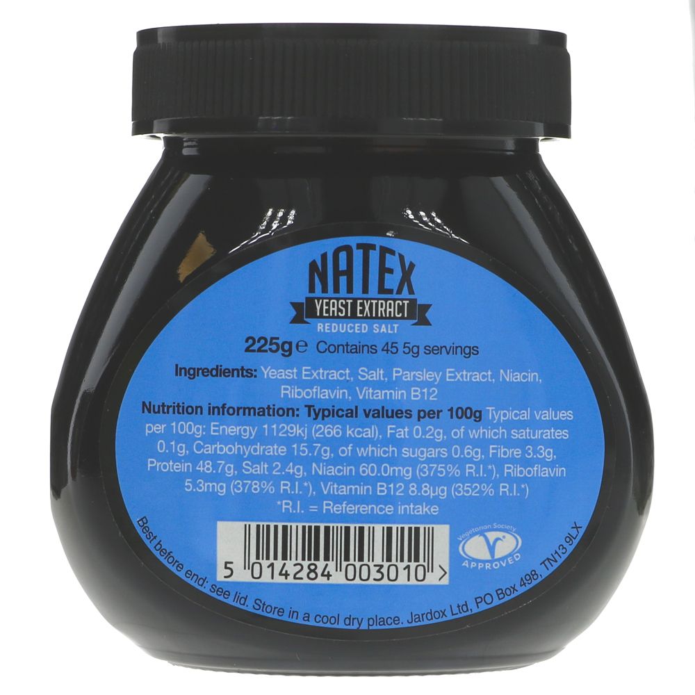 Yeast Extract Reduced Salt 225g - Natex - Spreads - Eco Natural Products