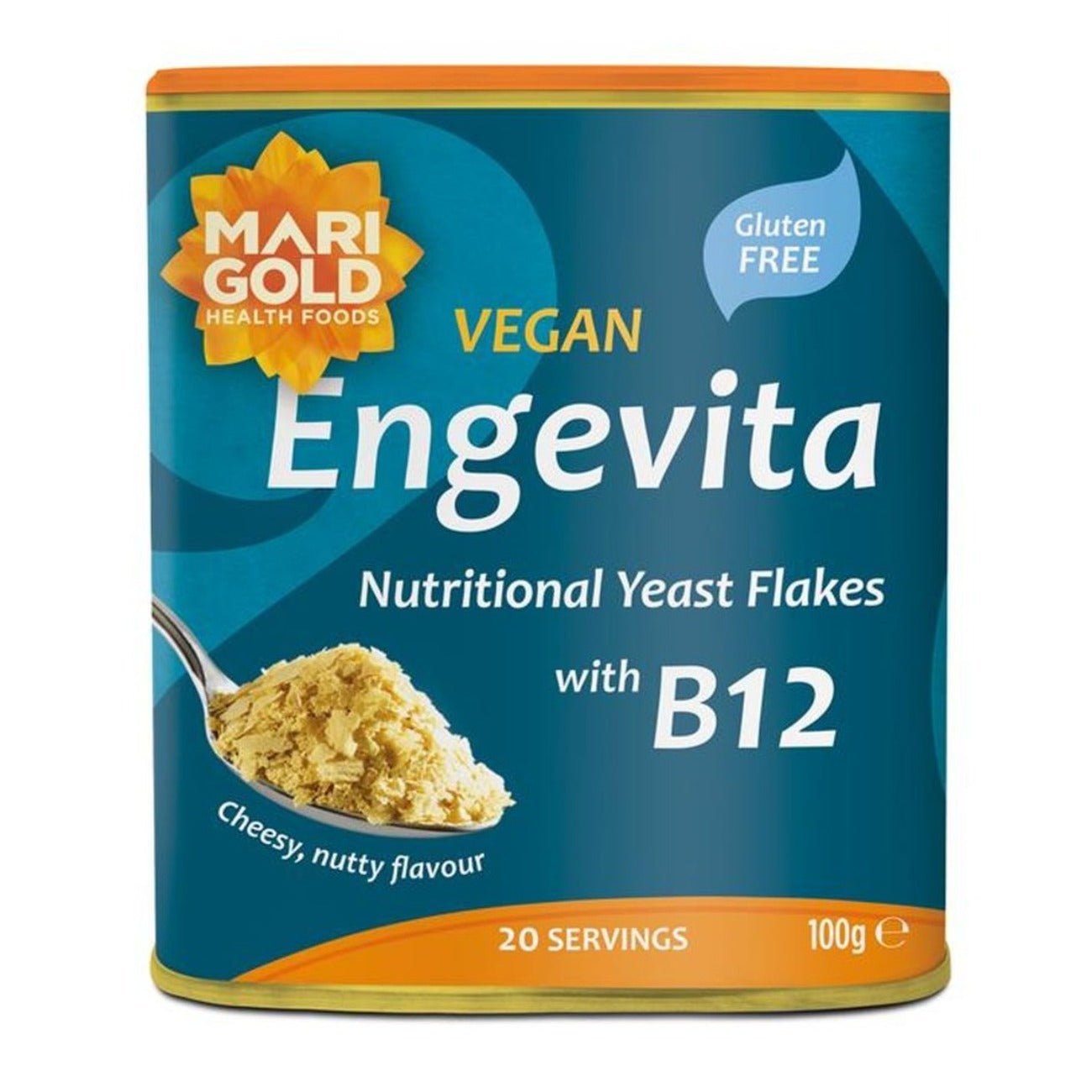 Yeast Flakes with Vitamin B12 Engevita 100g [BLACK FRIDAY] - Eco Natural Products - Marigold - Yeast flakes