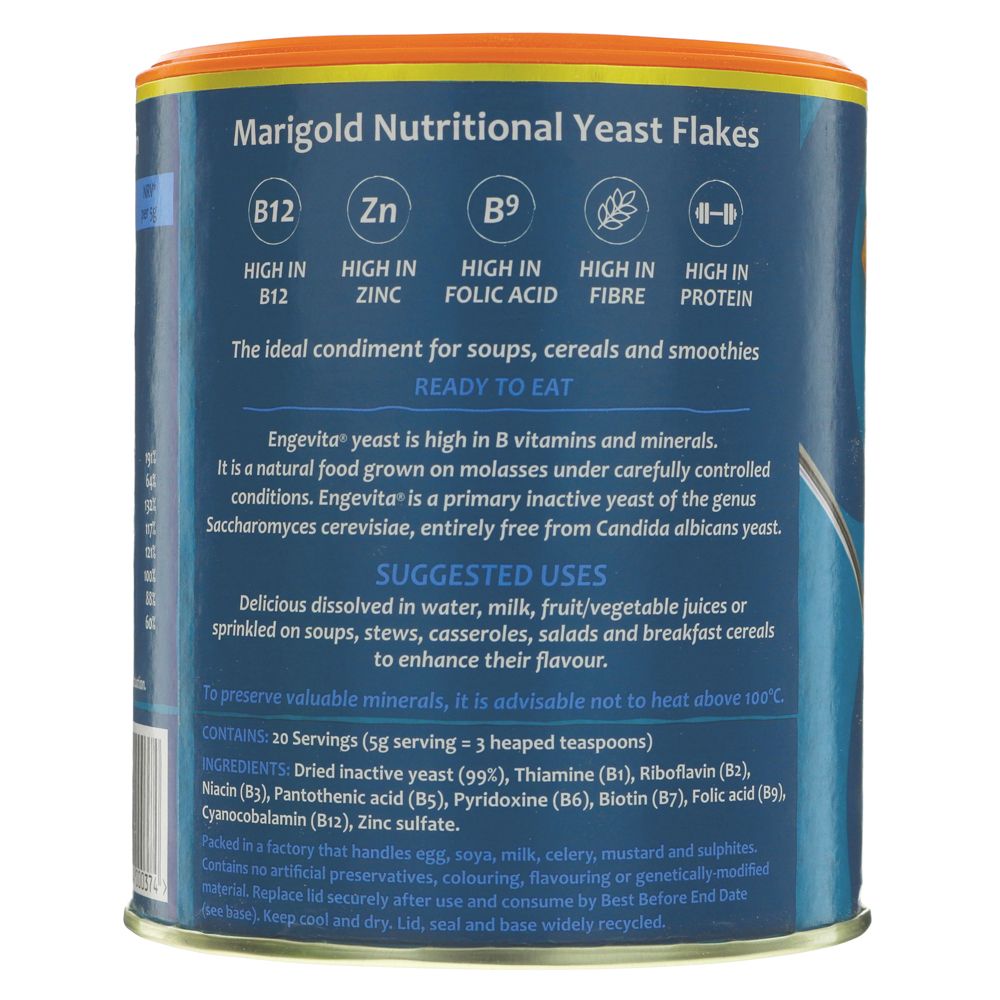 Yeast Flakes with Vitamin B12 Engevita 100g [BLACK FRIDAY] - Eco Natural Products - Marigold - Yeast flakes