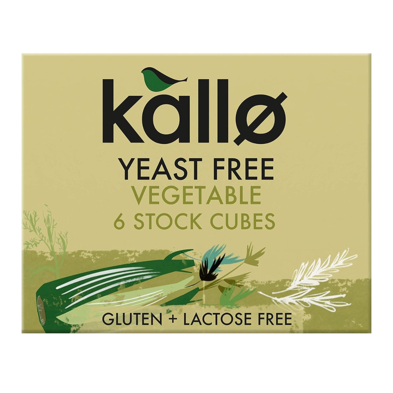 Yeast Free Vegetable Stock 6 Cubes - Kallo - Stock Cubes - Eco Natural Products