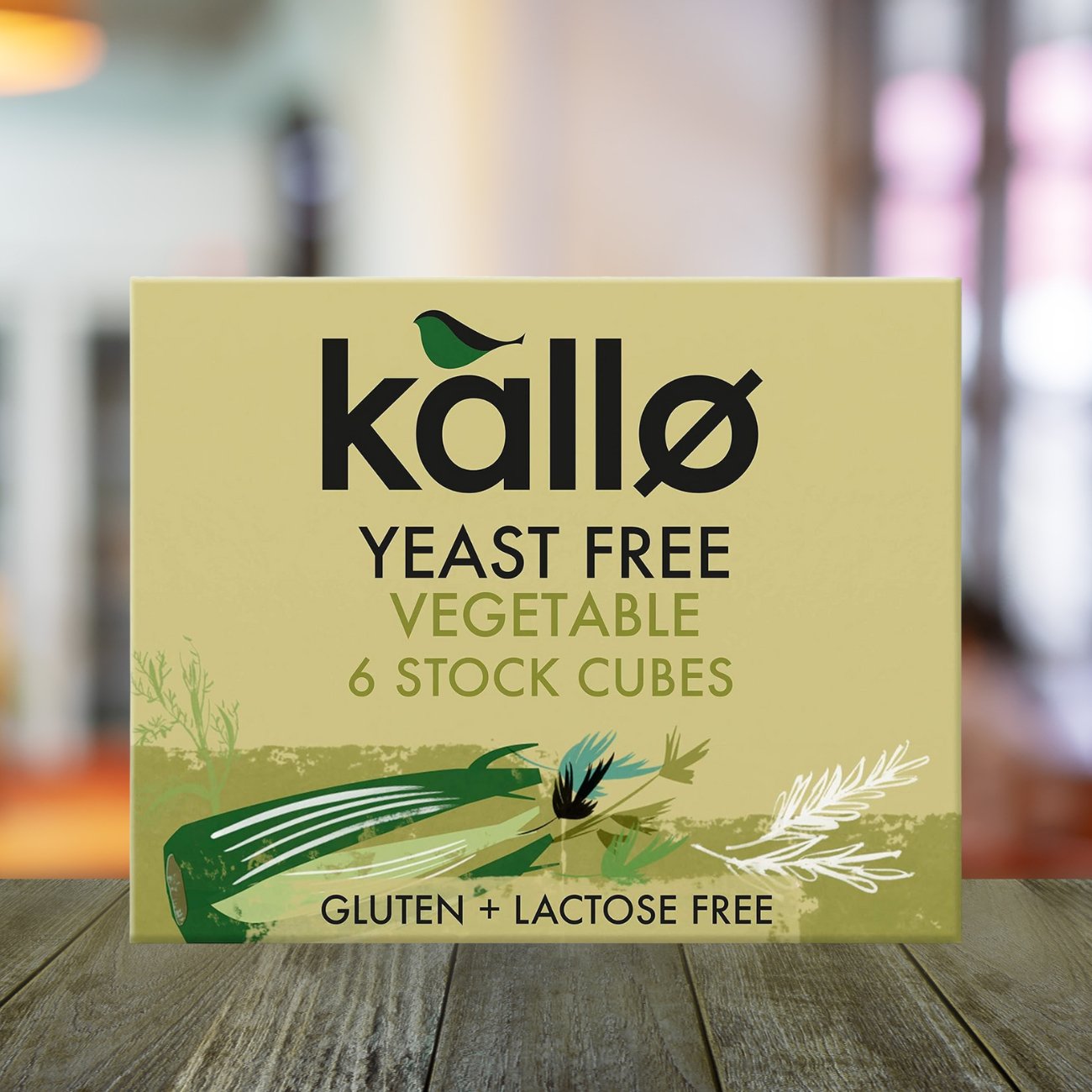 Yeast Free Vegetable Stock 6 Cubes - Kallo - Stock Cubes - Eco Natural Products