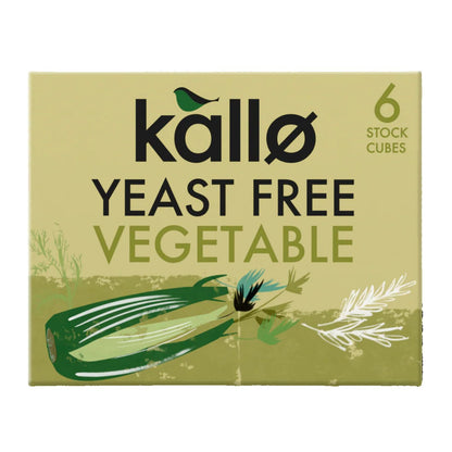 Yeast Free Vegetable Stock 6 Cubes - Kallo - Herbs & Spices - Kallo