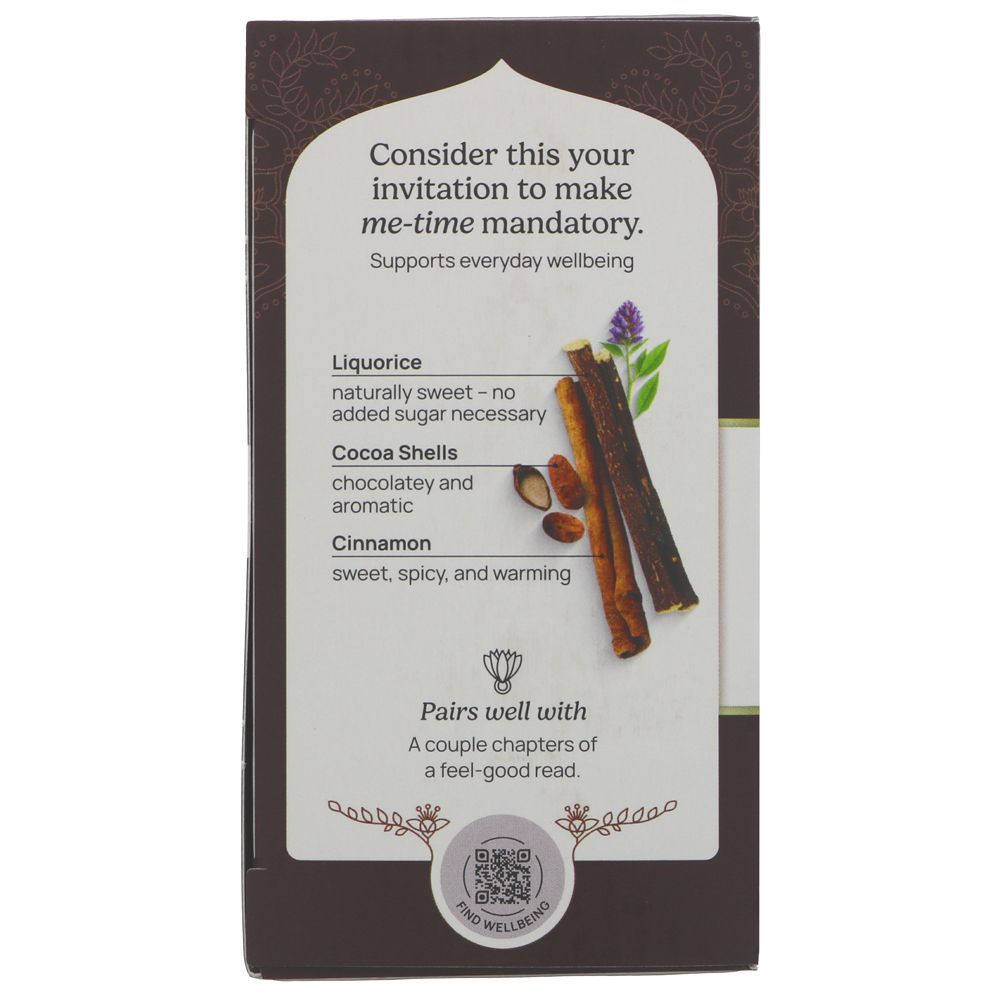 Organic Choco Spice Tea 17 Bags side 2 packaging