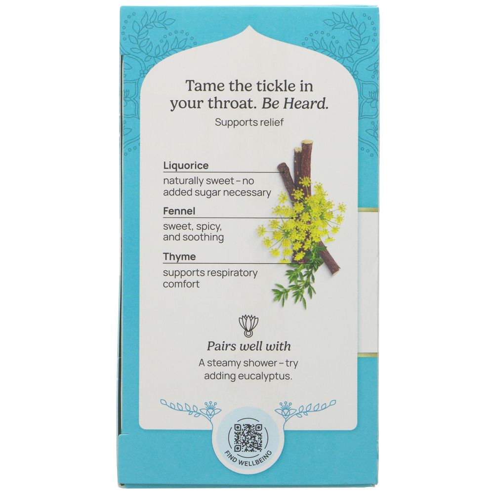 Yogi Tea Organic Throat Comfort Herbal Tea 17 Bags side 3 packaging