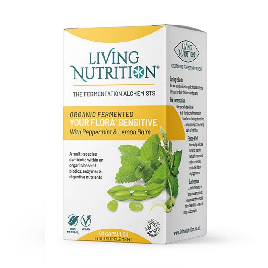 Your Flora Sensitive 60 Capsules - Living Nutrition - Food Supplement - Eco Natural Products