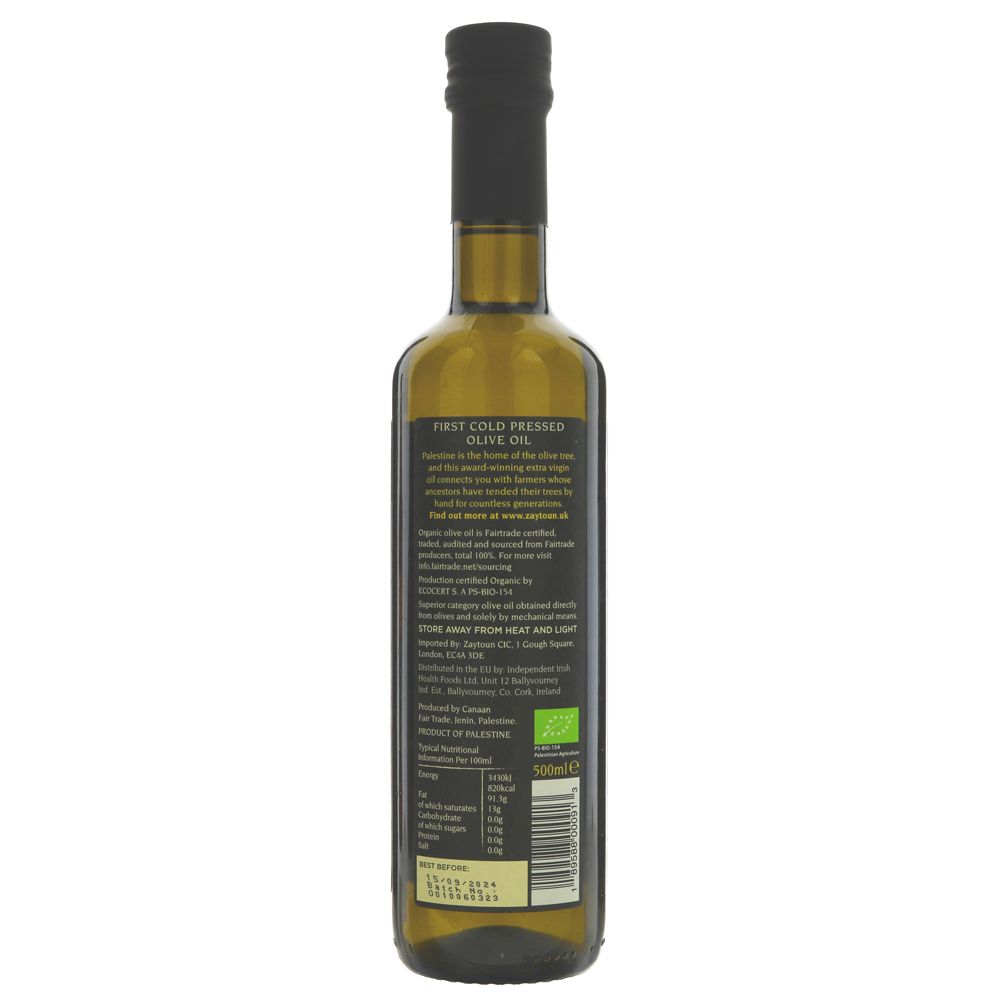 Organic Extra Virgin Olive Oil 500ml