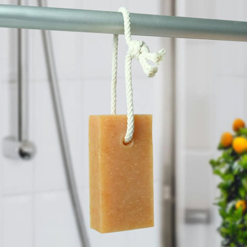 Zesty Orange & Grapefruit Soap On A Rope 125g - Friendly Soap - Bar Soap - Friendly Soap