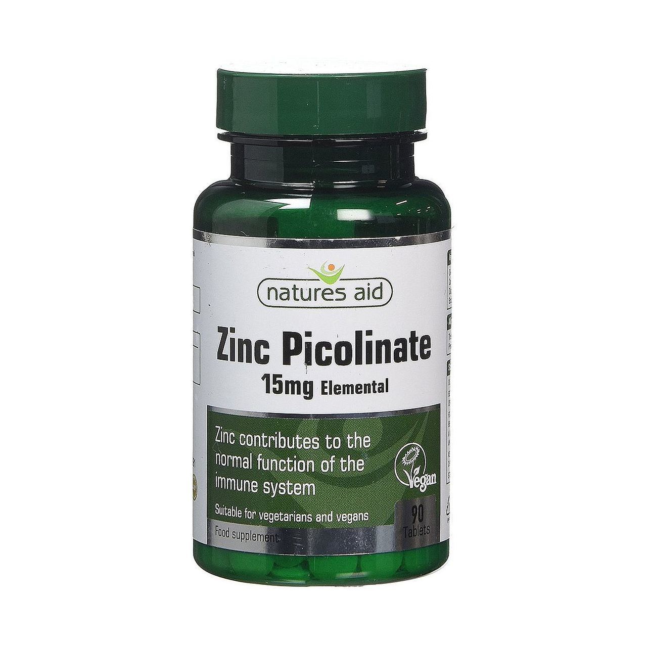 Zinc Picolinate 15mg 30 Tablets - Natures Aid - Vitamins & Supplements - Eco Natural Products