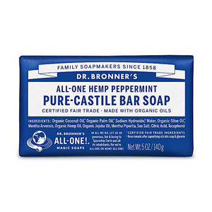 Peppermint Pure-Castile Bar Soap 140g