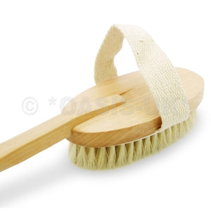Top Choice Wooden Body Brush  Massager One Side 17" (43cm)