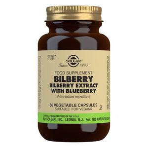 Bilberry Berry Extract with Blueberry - 60 Vegetable Capsules
