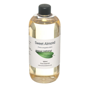 Sweet Almond Oil (Prunus Amygdalus Dulcis) 500ml
