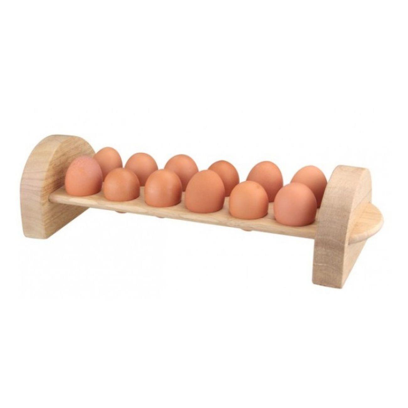Wooden Rack 12 Eggs - Faded Box