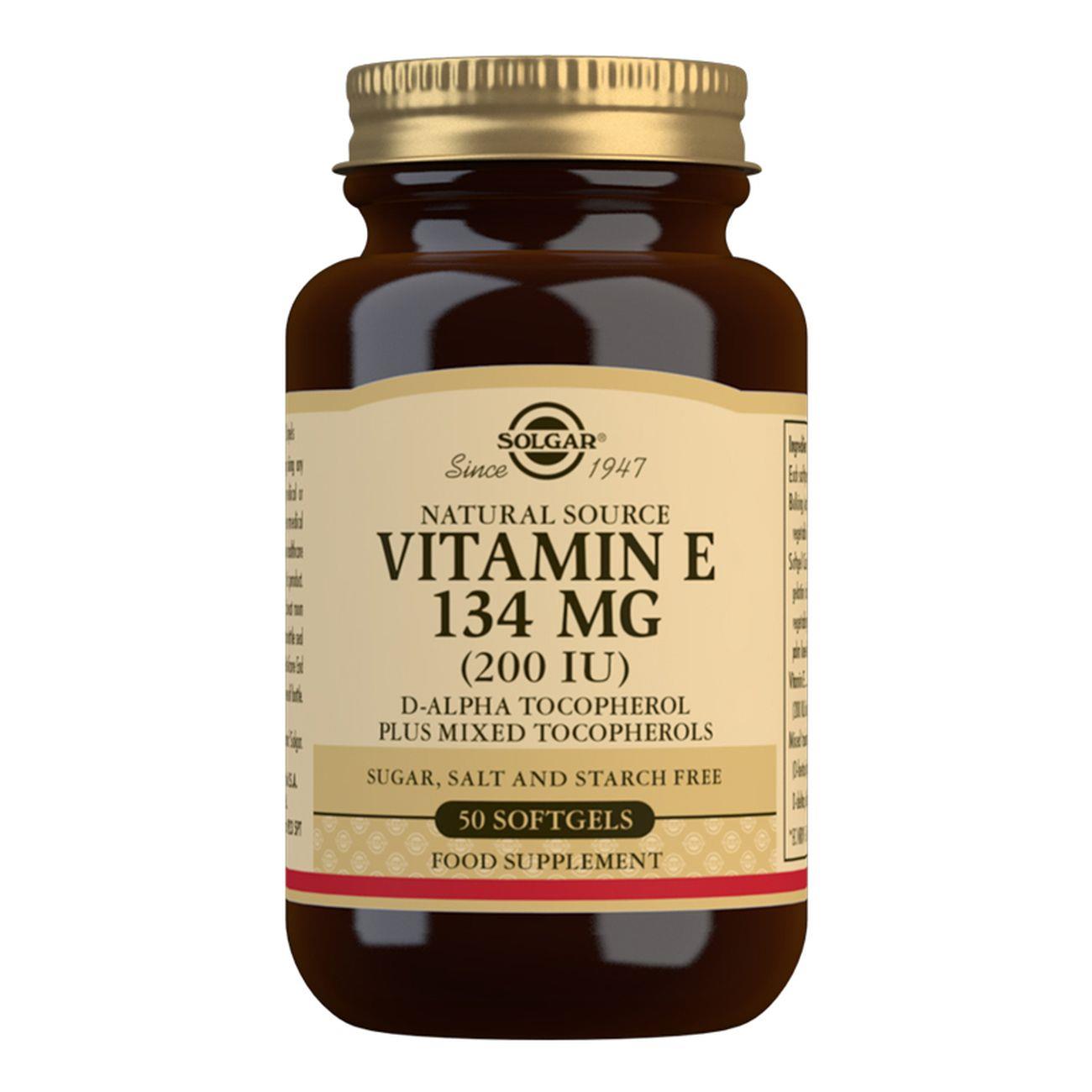 Vitamin E 134 mg (200 IU) - 50 Softgels