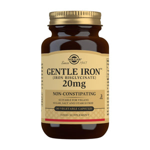 Gentle Iron (Iron Bisglycinate) 20 mg - 180 Vegetable Capsules