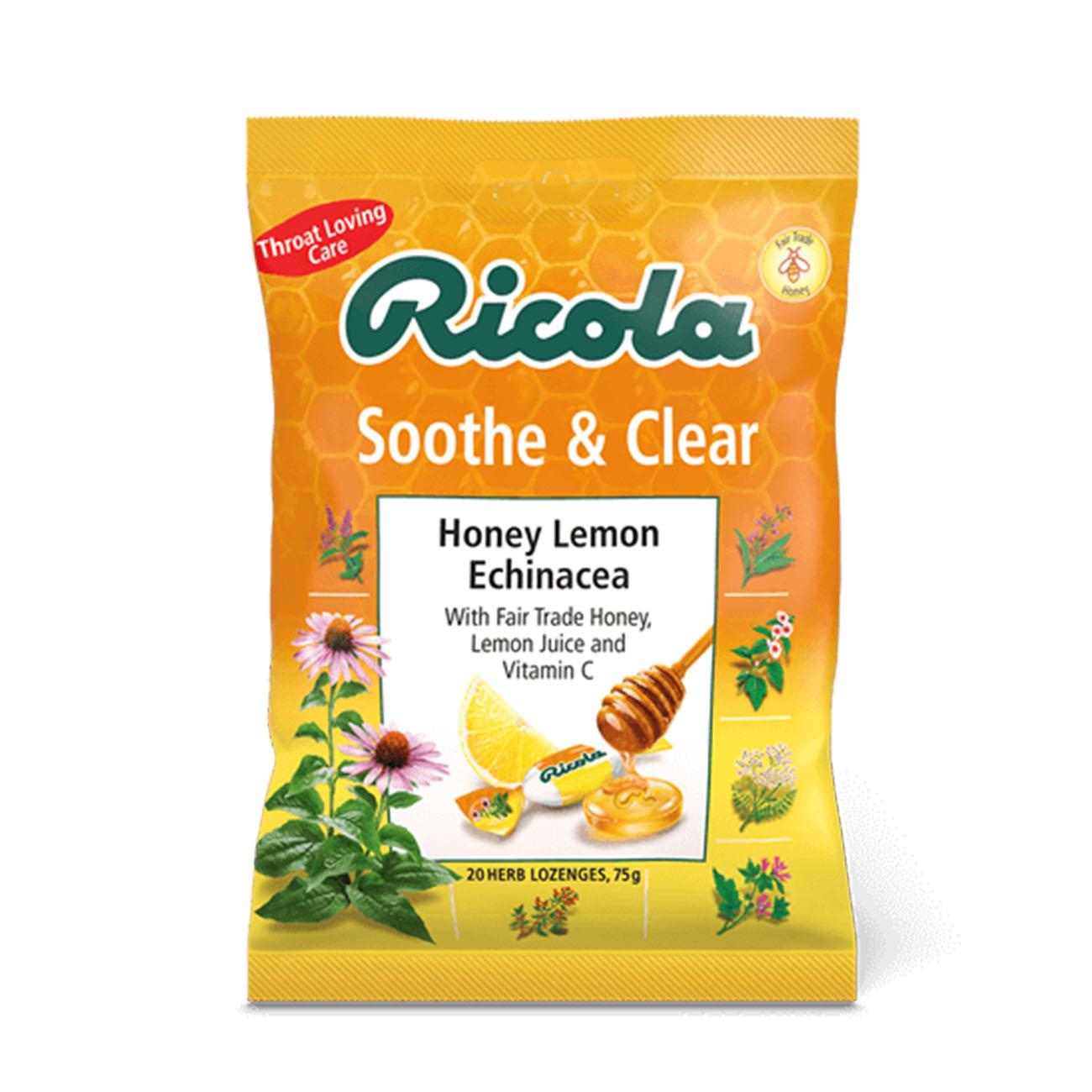 Soothe & Clear Honey Lemon Echinacea Herbal Lozenges 75g