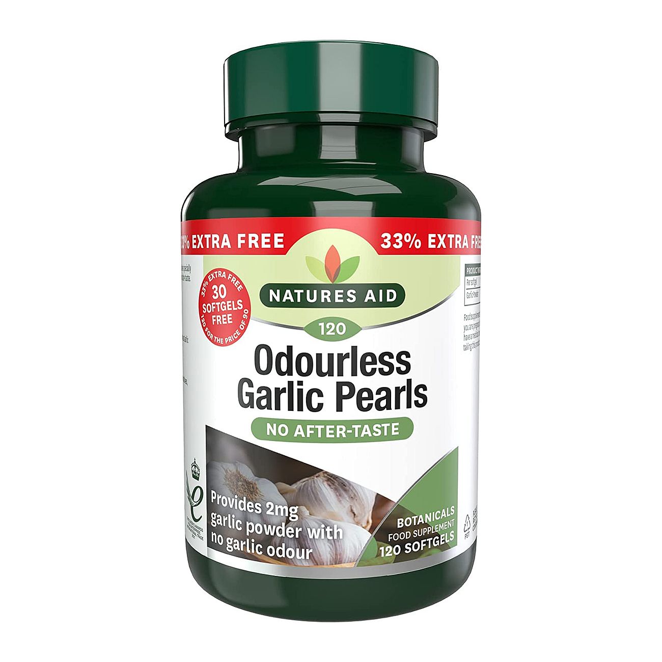 Garlic Pearls (Odourless) One-a-day - 120 Softgels